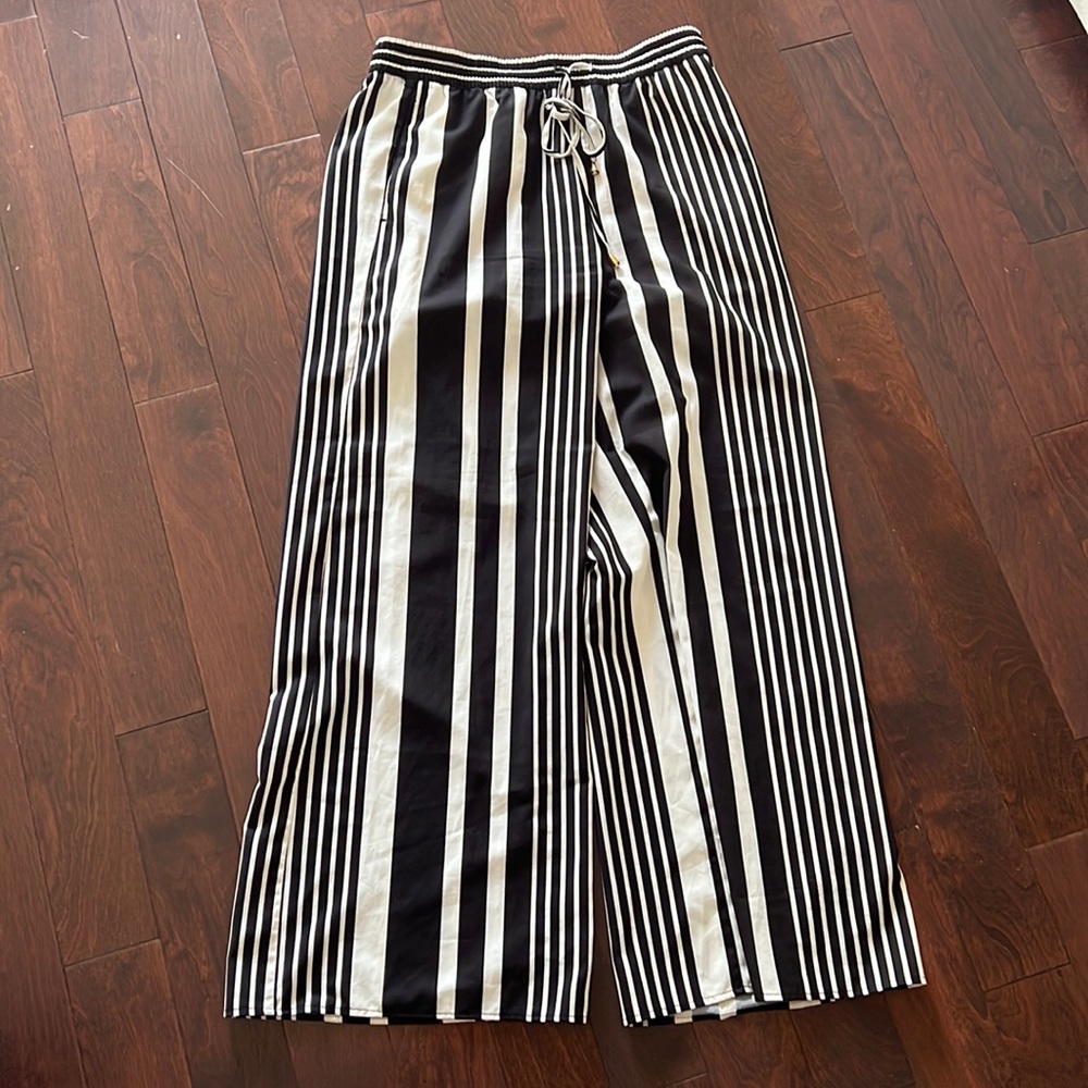 H & M Striped Palazzo Pants